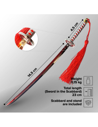 AbreCartas tipo katana de Kanao Tsuyuri, Demon Slayer