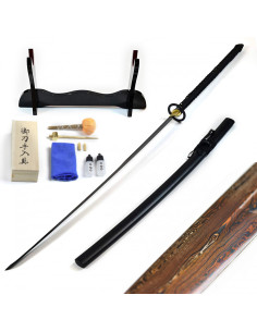 Set espada Nodachi forjada a mano Damasco de Sangre