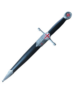 Dekorativ dolk Templar kors og hjelm