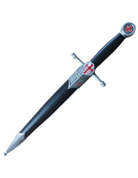 Dekorativer Dolch, Templerkreuz und Helm