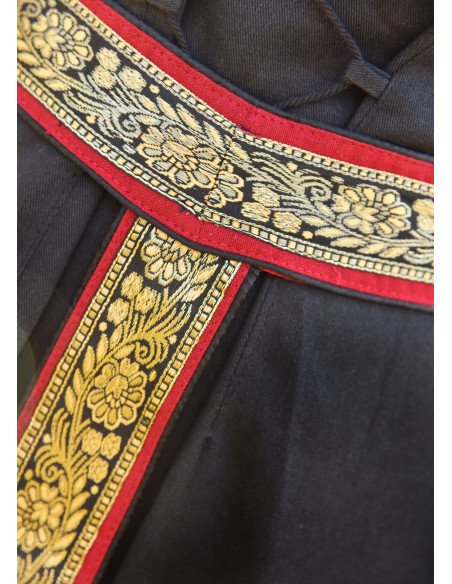 Middeleeuwse damesriem in stof met...