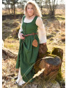 Vestido medieval sin mangas Lene en verde