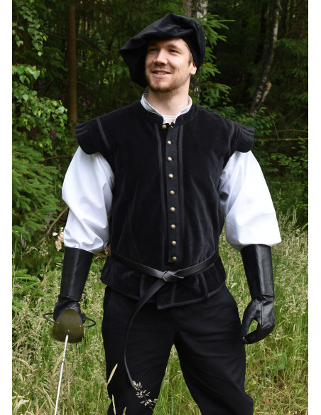 Víctor wambuis in zwart fluweel met...