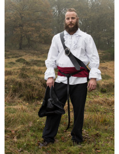 Middeleeuws en piratenhemd Henry wit 2