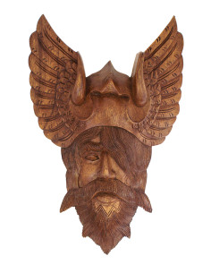 Panoplia de Odin en madera tallada a mano