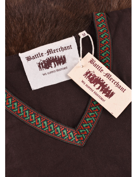 Katoenen Viking tuniek, bruin