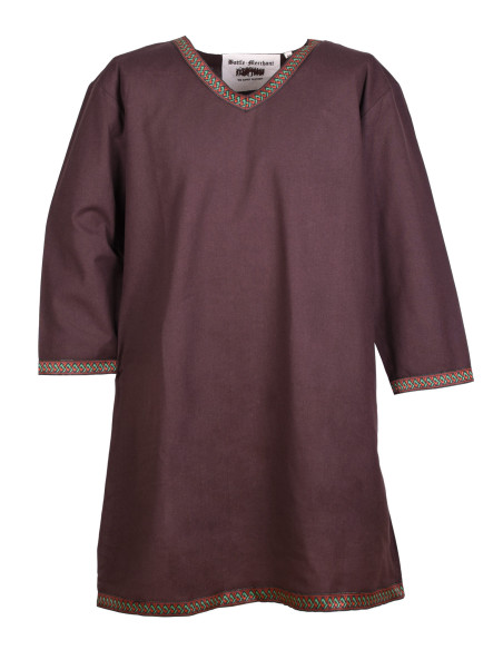 Katoenen Viking tuniek, bruin