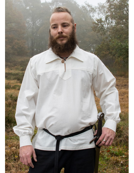 Camisa caballero medieval Gotz, blanco