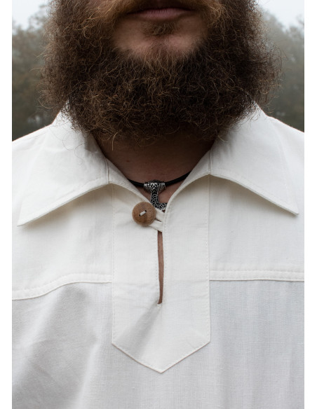 Camisa caballero medieval Gotz, blanco