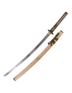 Katana kulstofstål, tsuba og støtte