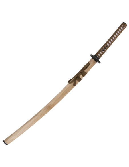 Katana acero carbono, tsuba y soporte Katana acero carbono, tsuba y soporte