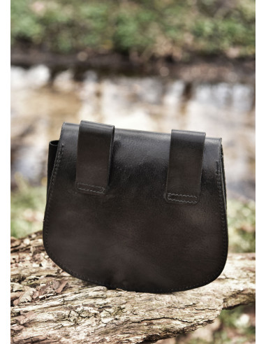 Bolsa martillo de Thor en cuero negro