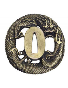 Tsuba en metal John Lee modelo Dragón