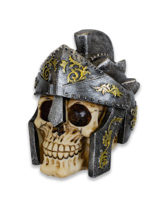 miniatuur schedel Romeinse helm