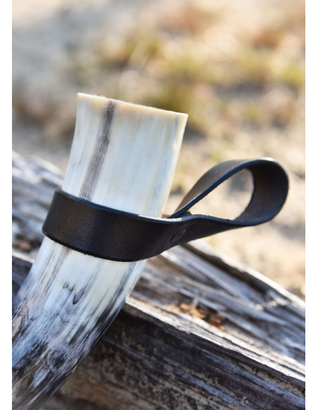 Tahalí schlicht für Horn aus Leder,...