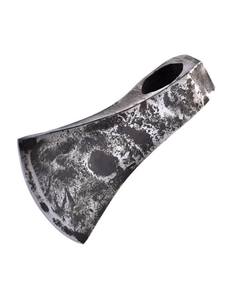 Håndsmedet øksehoved i kulstofstål