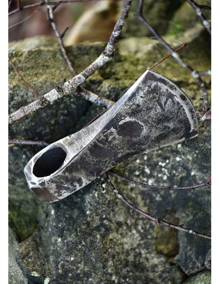 Handgesmede koolstofstalen bijlkop