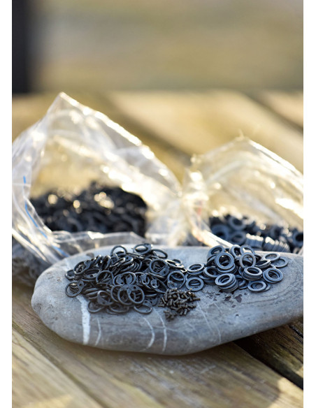 1-kg-Beutel mit gekanteten Kettenringen