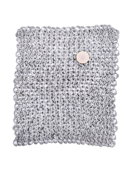 20 x 20 cm Aluminium-Kettenhemd,...