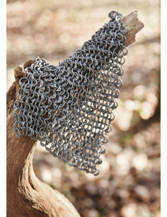 20 x 20 cm aluminium ringbrynje, kantede ringe 2