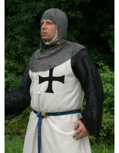 Teutonisk uldtabard med sort kors 2
