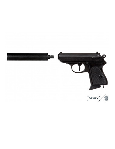 Pistola Alemana James Bond 007 con silenciador