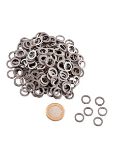 Zak 1 kg. met platte ringen voor maliënkolder