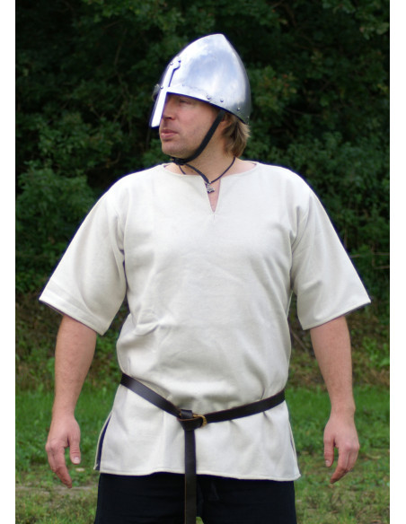 Viking tuniek in wol, naturel wit