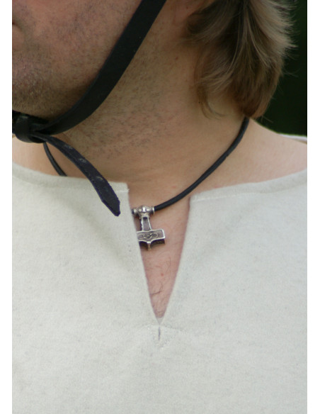 Viking tuniek in wol, naturel wit