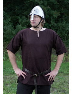 Viking tuniek in wol, bruine kleur