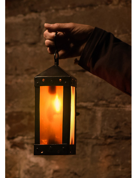 Farol Medieval Cuadrado con Ventanas...