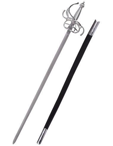 Espada Rapiera Española con vaina de cuero