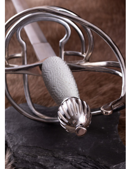 Spaans rapiera-zwaard met leren schede