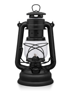 Lámpara de aceite Feurhand Storm 276, acabado negro mate