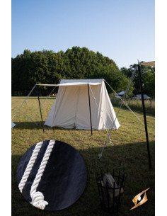 Carpa medieval negra para intrépidos guerreros, 2 x 4 mts. 2