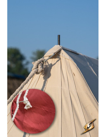 Carpa medieval roja para intrépidos...