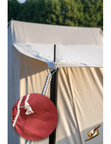 Rode middeleeuwse tent voor...