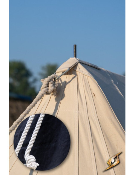 Zwarte middeleeuwse tent voor...