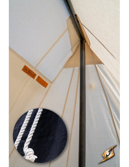 Zwarte middeleeuwse tent voor...