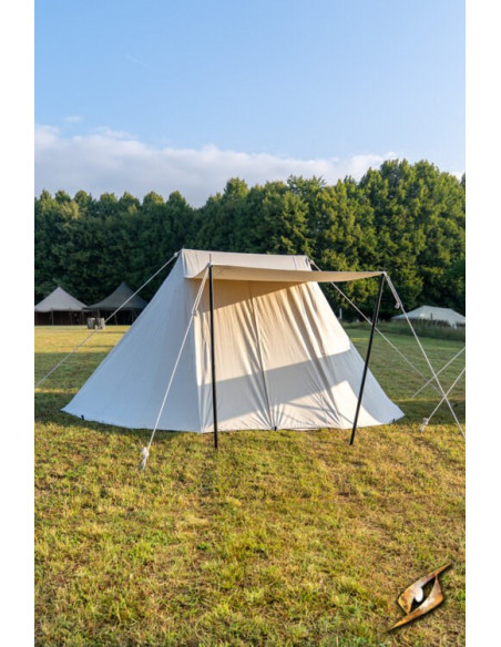 Carpa medieval roja para intrépidos...