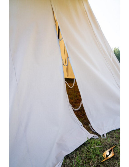 Zwarte middeleeuwse tent voor...