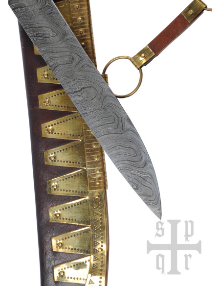 Cuchillo vikingo largo tipo Seax,...