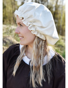 Middelalderlig coif til jomfru i forskellige farver 2