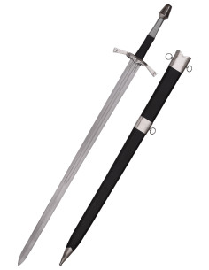 Espada Medieval-Renacimiento larga con anilla y vaina, S. XV 2