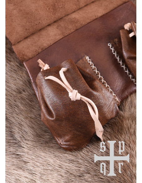 Mittelalterliche Ledertasche, XIV...