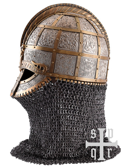 Casco vikingo decorado Valsgärde,...