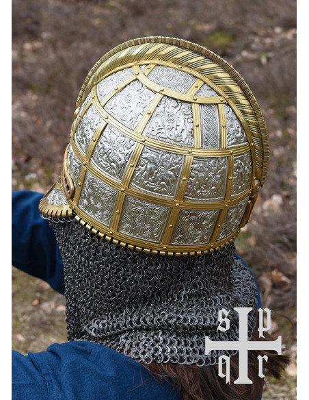 Casco vikingo decorado Valsgärde,...