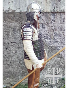 Brigantine pantser type Birka, leer en metaal 2