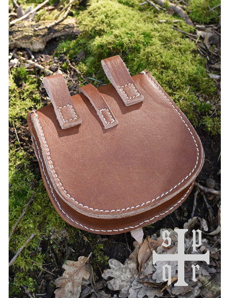 Bolso vikingo de cuero modelo Tarsoly