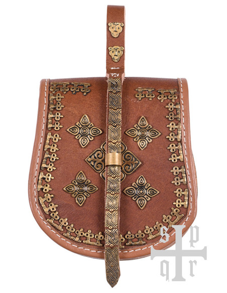 Viking leren tas model Birka